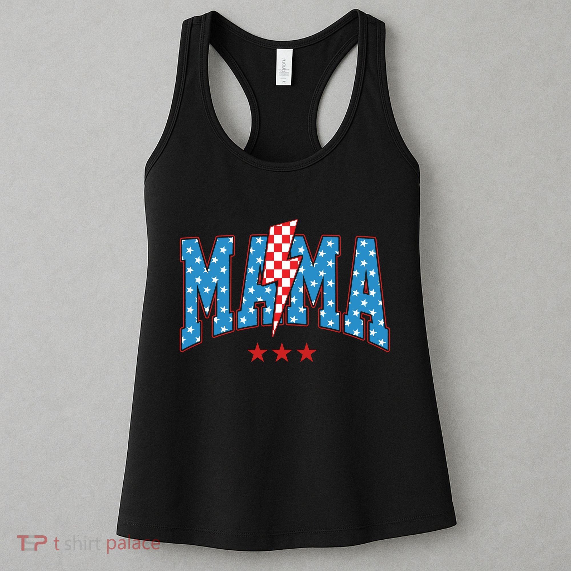 Mama 4th Of July Usa Festive Women's Tank Top