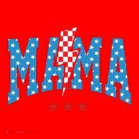 Mama 4th Of July Usa Festive Santa Hat thumb 1