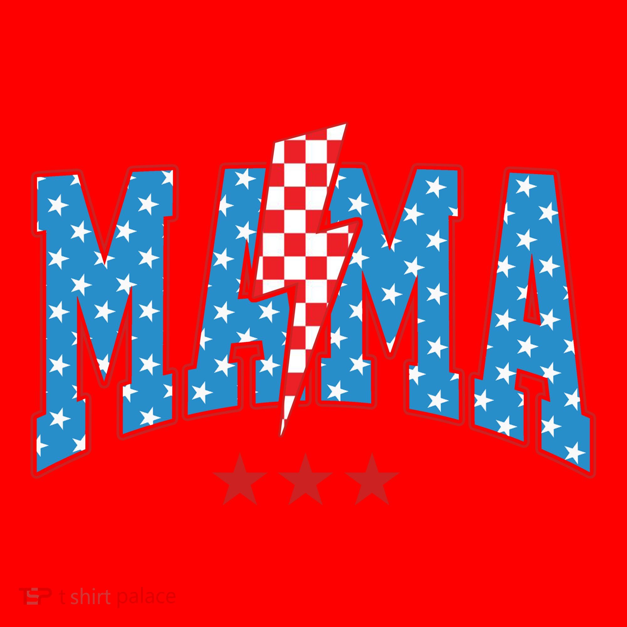 Mama 4th Of July Usa Festive Santa Hat