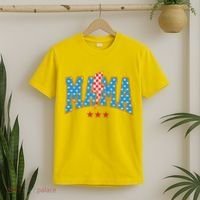Mama 4th Of July Usa Festive T-Shirt thumb 2