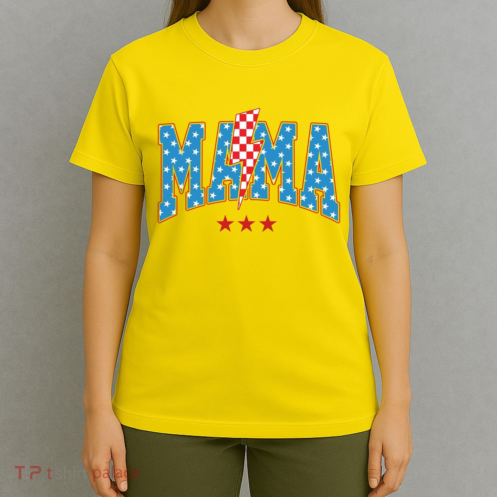 Mama 4th Of July Usa Festive T-Shirt