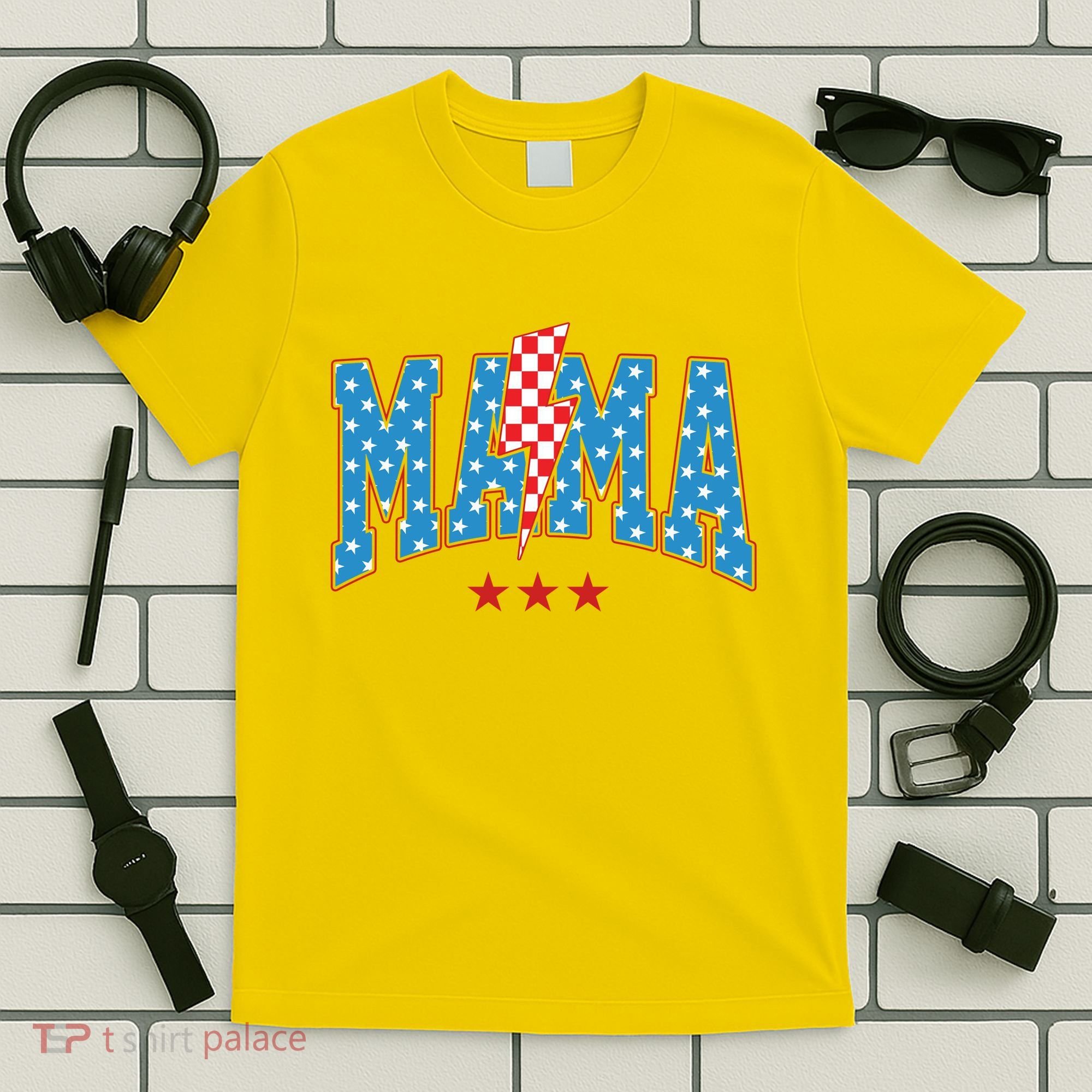 Mama 4th Of July Usa Festive T-Shirt