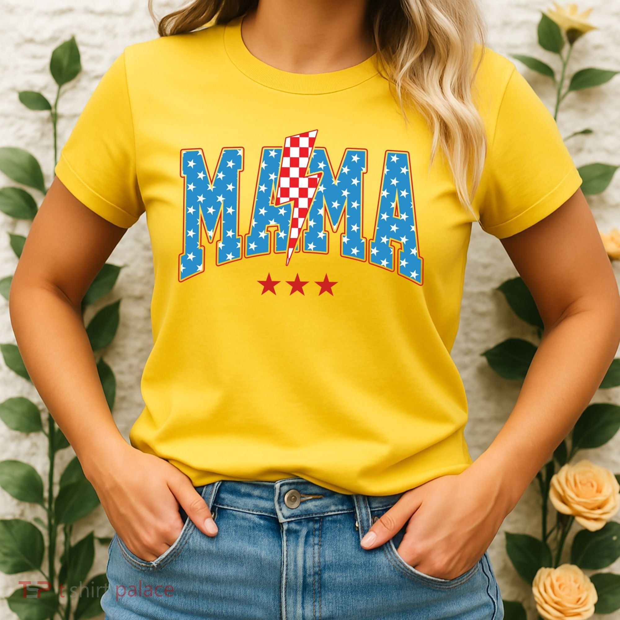 Mama 4th Of July Usa Festive Women's T-Shirt
