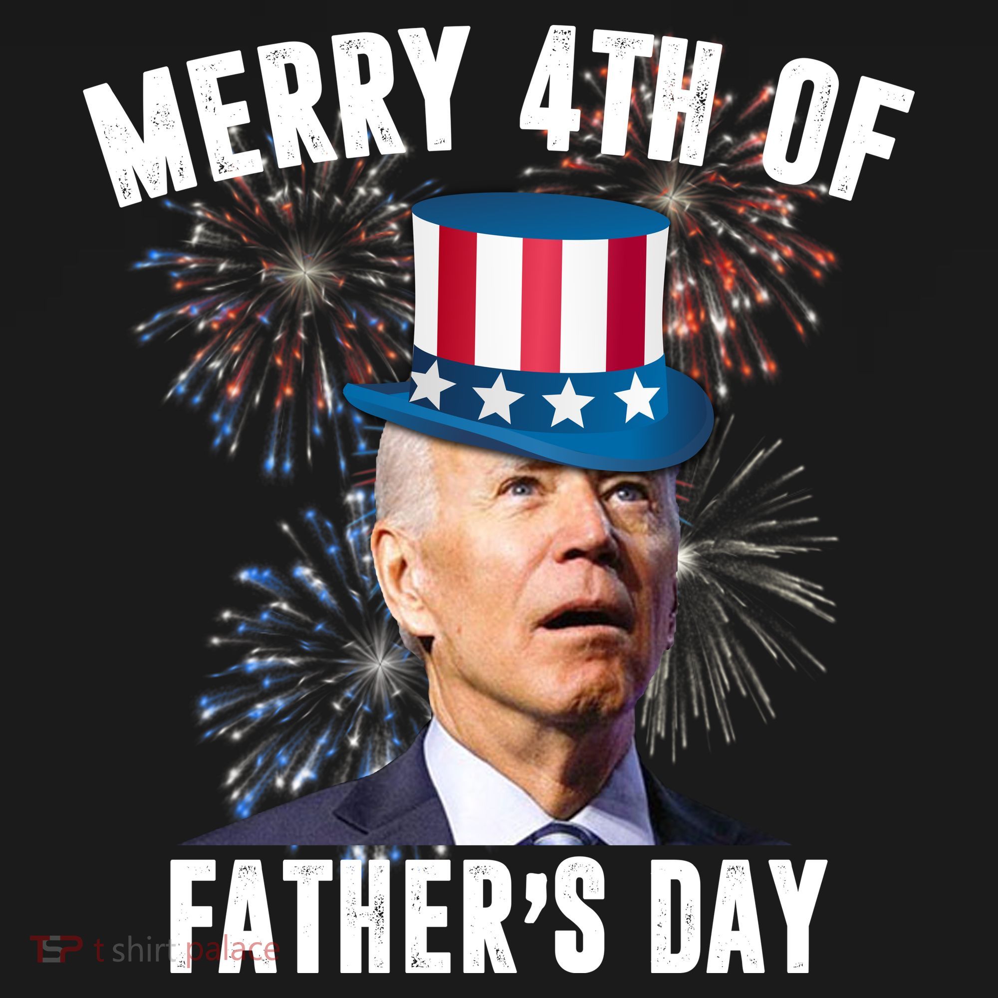 Merry 4th Of Father's Day Joe Biden Funny Gift For Dad Bucket Hat