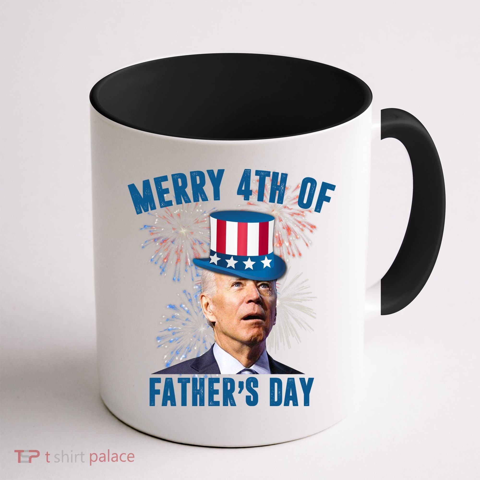 Merry 4th Of Father's Day Joe Biden Funny Gift For Dad Coffee Mug