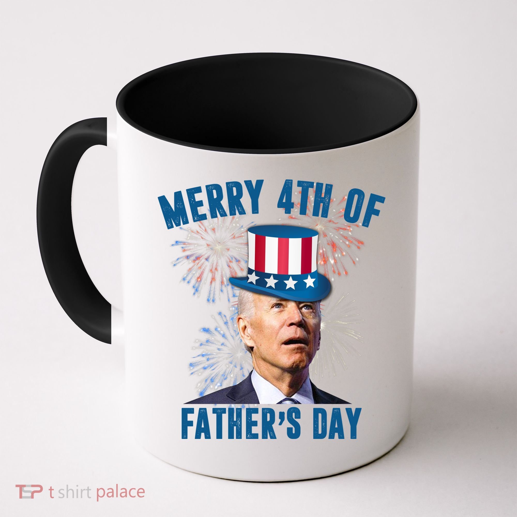 Merry 4th Of Father's Day Joe Biden Funny Gift For Dad Coffee Mug
