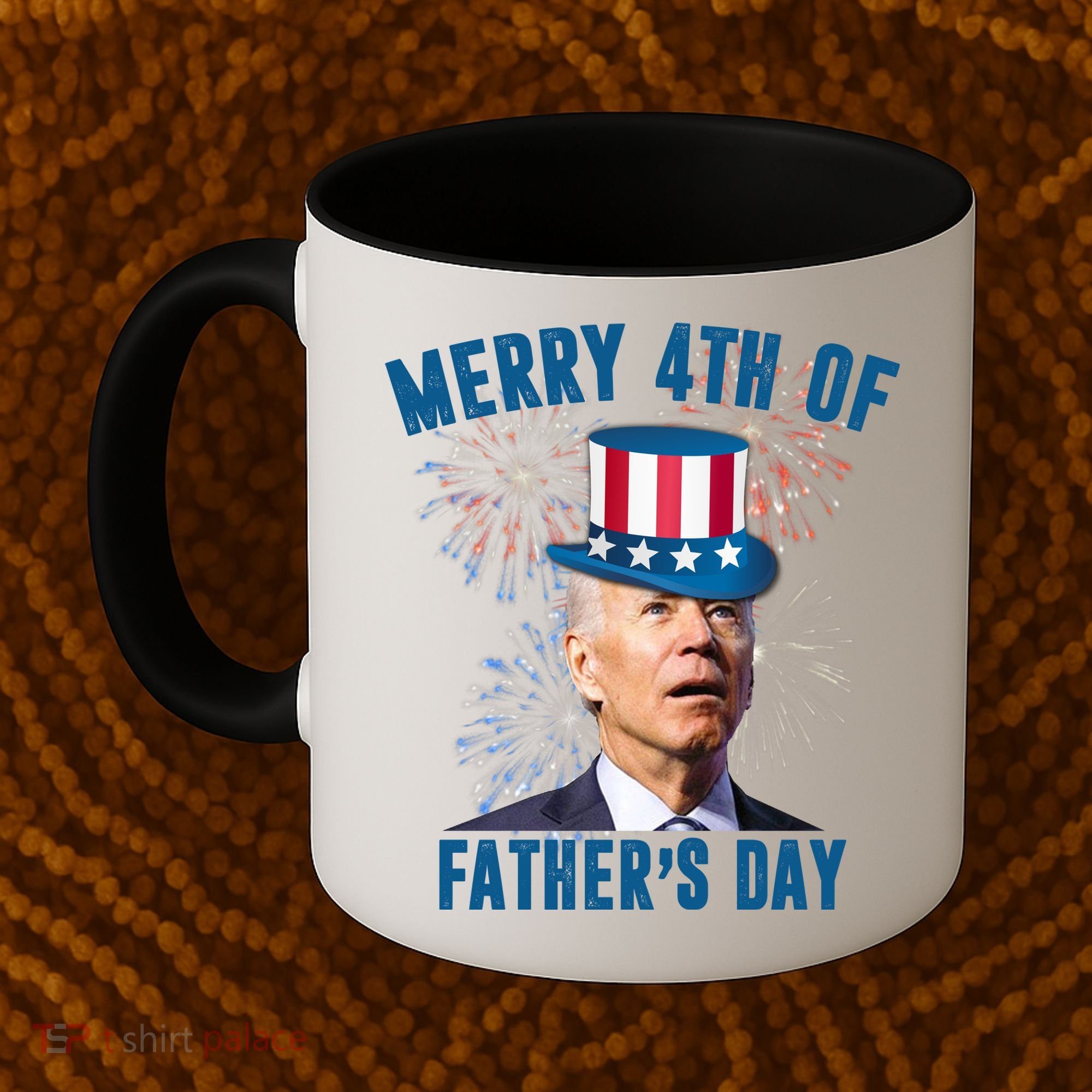Merry 4th Of Father's Day Joe Biden Funny Gift For Dad Coffee Mug