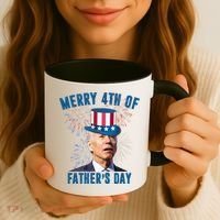 Merry 4th Of Father's Day Joe Biden Funny Gift For Dad Coffee Mug thumb 3