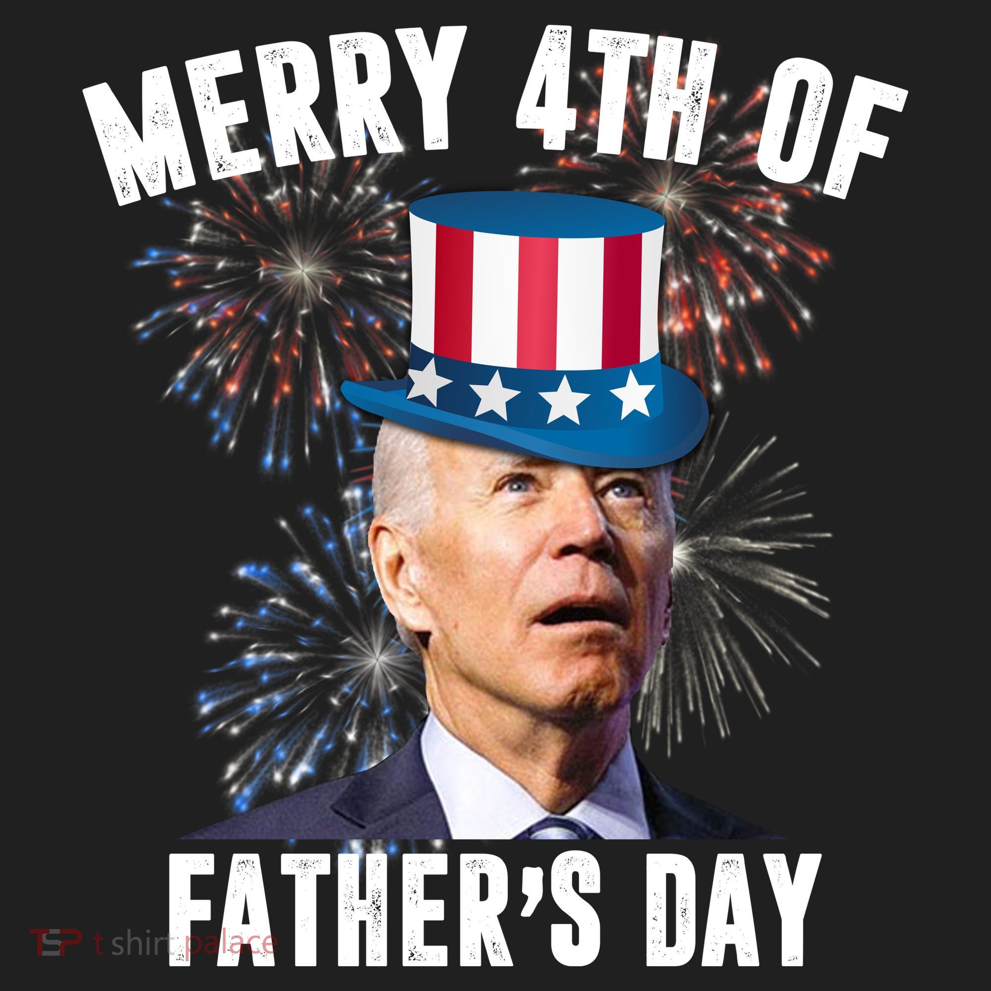 Merry 4th Of Father's Day Joe Biden Funny Gift For Dad Beanie