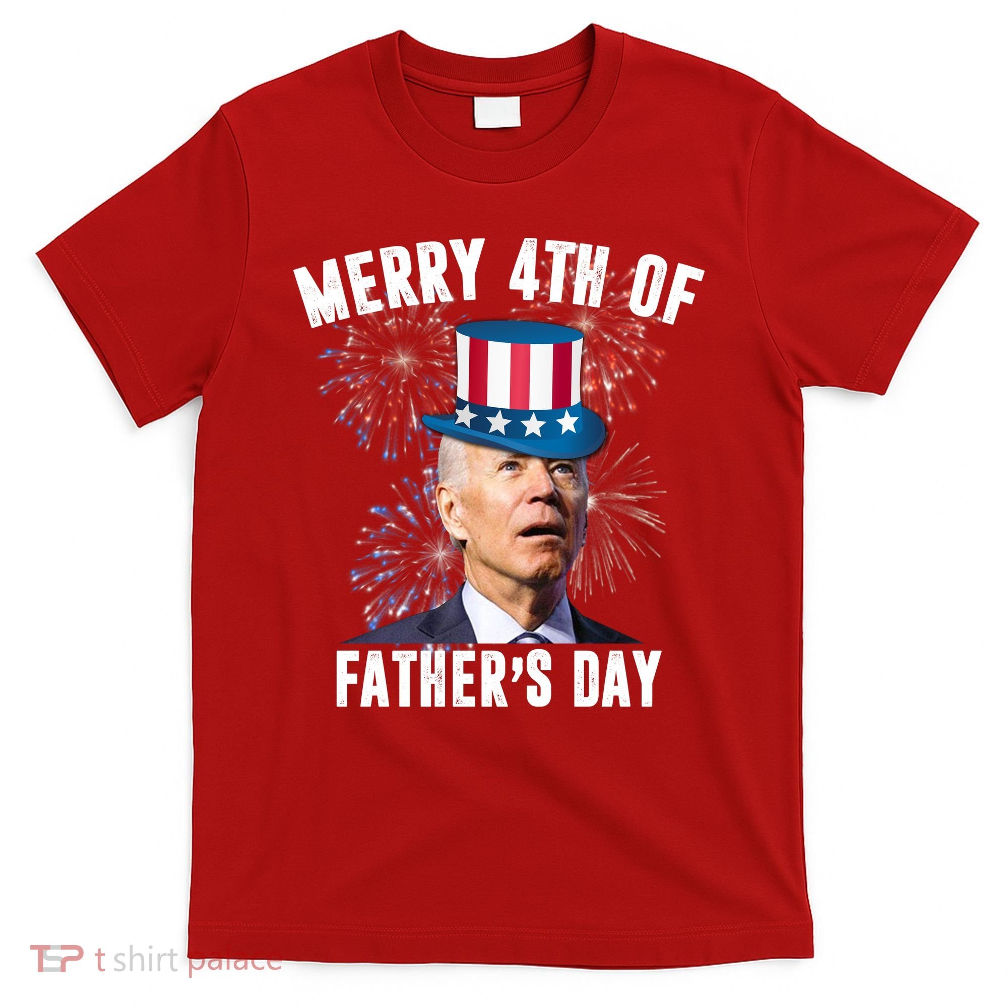 Merry 4th Of Father's Day Joe Biden Funny Gift For Dad T-Shirt