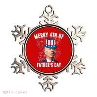 Merry 4th Of Father's Day Joe Biden Funny Gift For Dad Ornament thumb 0