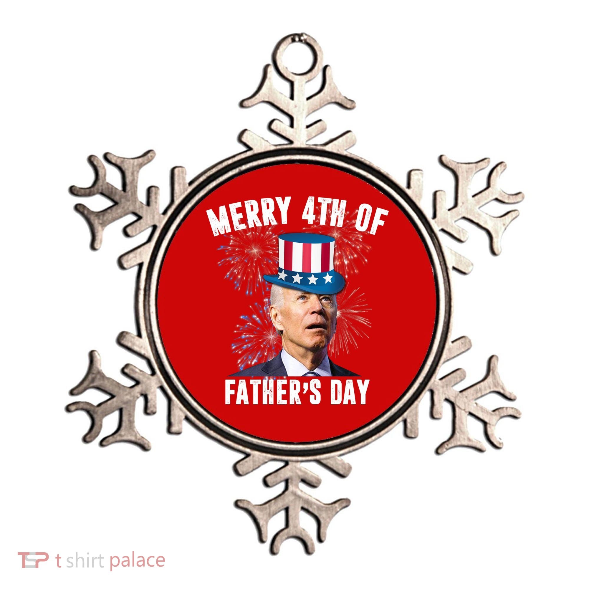 Merry 4th Of Father's Day Joe Biden Funny Gift For Dad Ornament