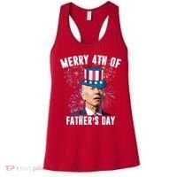 Merry 4th Of Father's Day Joe Biden Funny Gift For Dad Women's Tank Top thumb 0