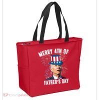 Merry 4th Of Father's Day Joe Biden Funny Gift For Dad Tote Bag thumb 2