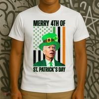 Merry 4th Of St Patricks Day Joe Biden Funny Holiday T-Shirt thumb 3
