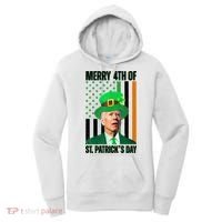 Merry 4th Of St Patricks Day Joe Biden Funny Holiday Women's Hoodie thumb 0