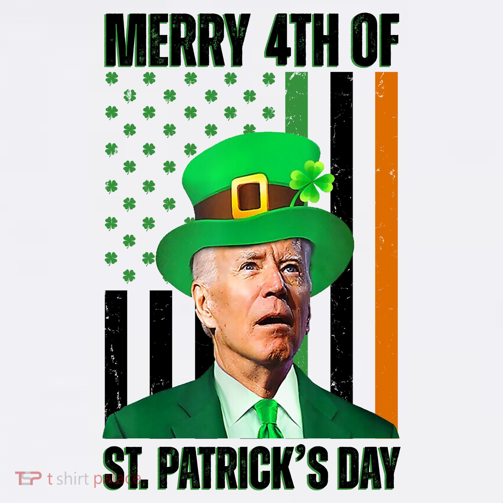 Merry 4th Of St Patricks Day Joe Biden Funny Holiday Women's Tank Top
