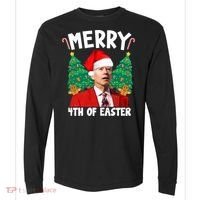 Merry 4th Of Easter Funny Joe Biden Holiday Comfort Colors Heavyweight Long Sleeve T-Shirt thumb 0