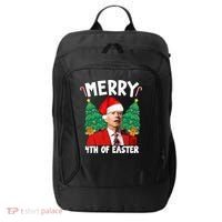 Merry 4th Of Easter Funny Joe Biden Holiday City Backpack thumb 0