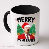 Merry 4th Of Easter Funny Joe Biden Holiday Coffee Mug thumb 0