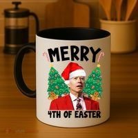 Merry 4th Of Easter Funny Joe Biden Holiday Coffee Mug thumb 4