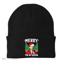Merry 4th Of Easter Funny Joe Biden Holiday Beanie thumb 0
