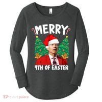 Merry 4th Of Easter Funny Joe Biden Holiday Women's Perfect Tri Tunic Long Sleeve Shirt thumb 0