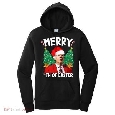 Merry 4th Of Easter Funny Joe Biden Holiday Women's Hoodie