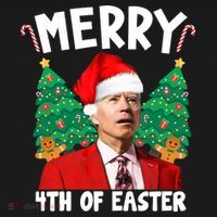 Merry 4th Of Easter Funny Joe Biden Holiday Women's Hoodie thumb 2