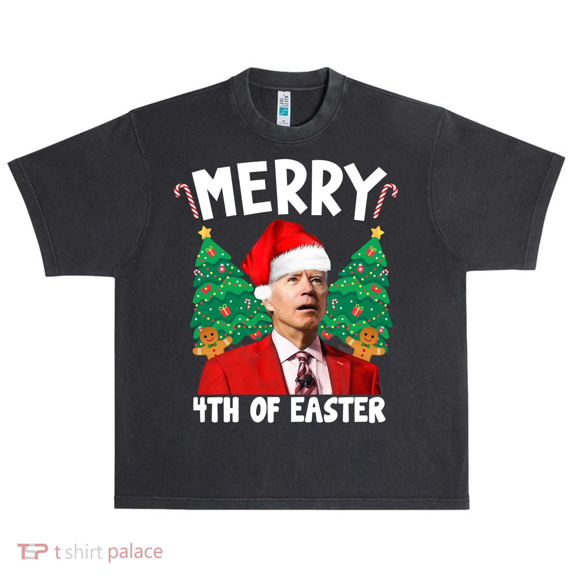 Merry 4th Of Easter Funny Joe Biden Holiday Urban Oversized Heavyweight T-Shirt