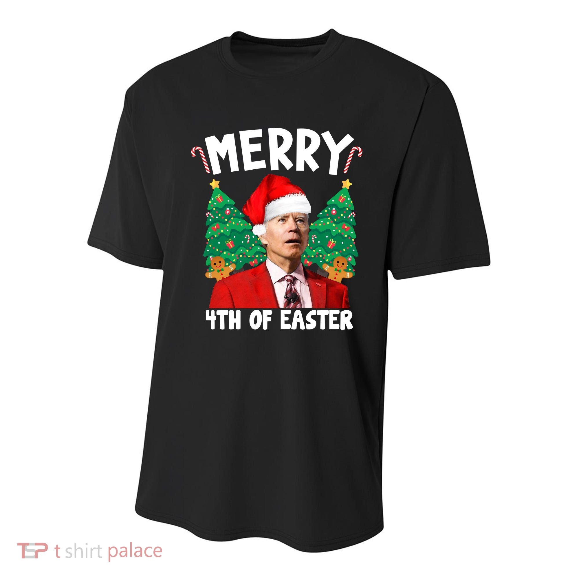 Merry 4th Of Easter Funny Joe Biden Holiday Youth Performance Sprint T-Shirt