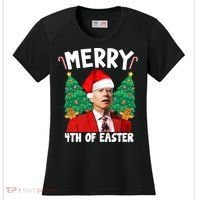 Merry 4th Of Easter Funny Joe Biden Holiday Women's Cooling Performance Crew T-Shirt thumb 0