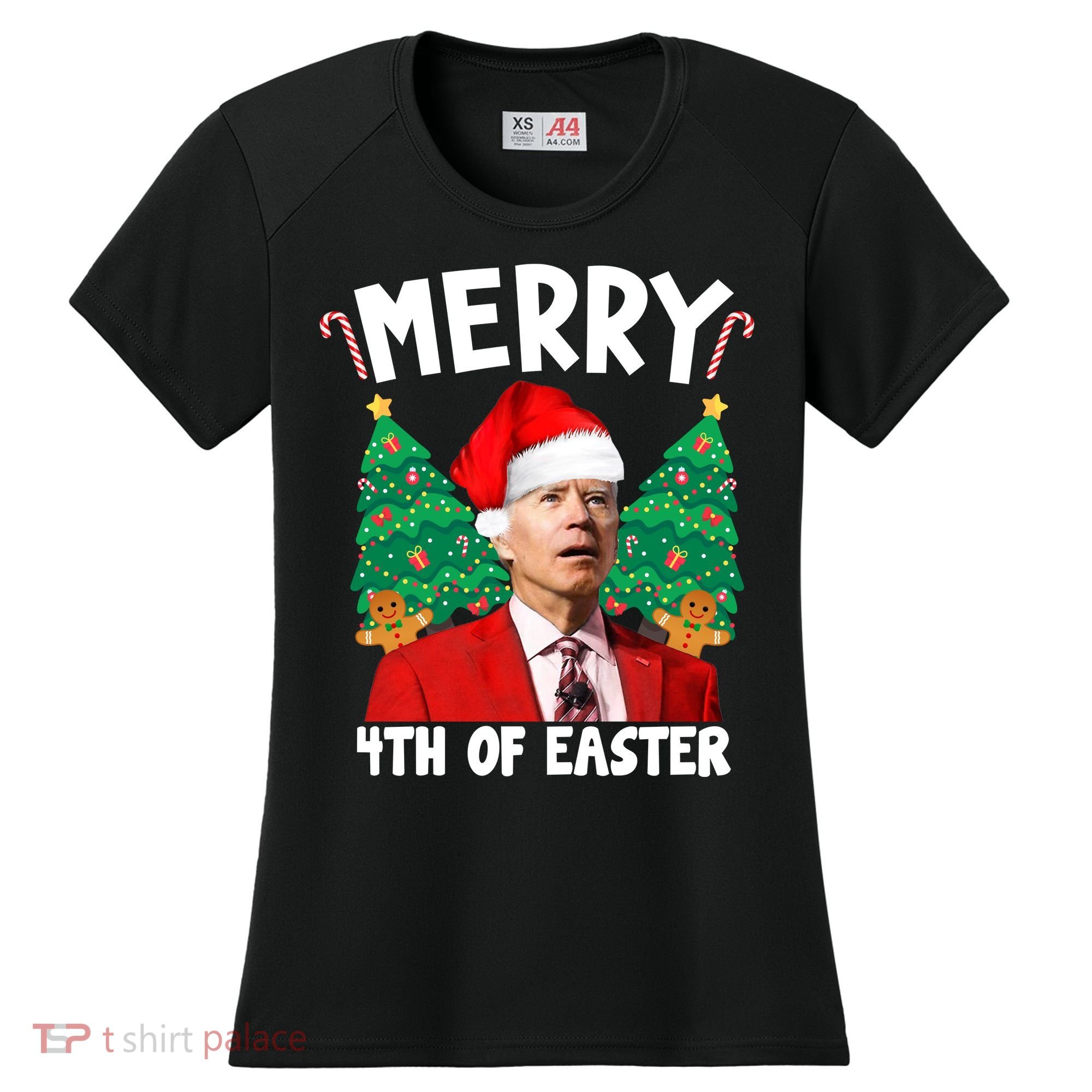 Merry 4th Of Easter Funny Joe Biden Holiday Women's Cooling Performance Crew T-Shirt