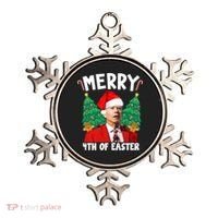 Merry 4th Of Easter Funny Joe Biden Holiday Ornament thumb 0