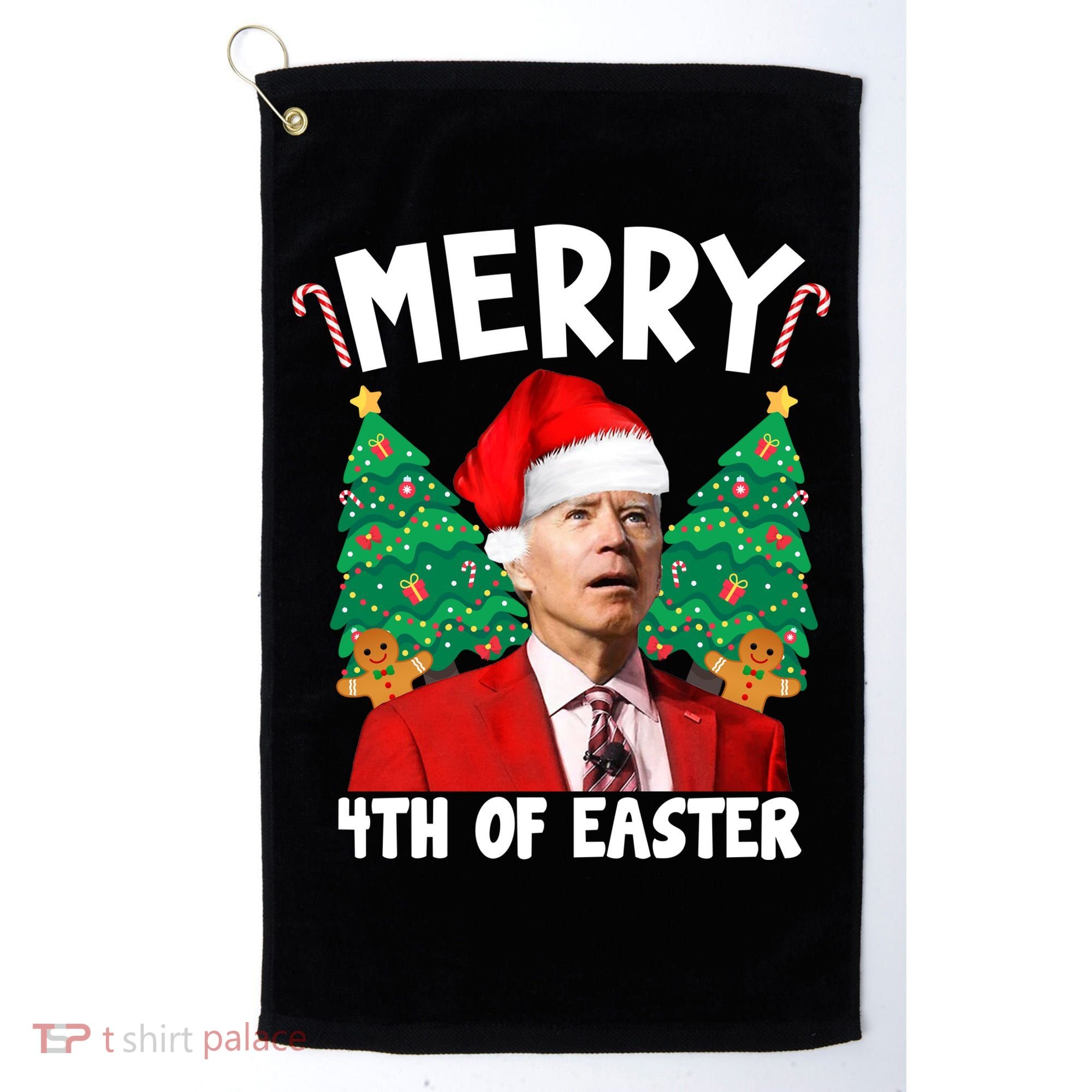 Merry 4th Of Easter Funny Joe Biden Holiday Golf Towel