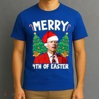 Merry 4th Of Easter Funny Joe Biden Holiday T-Shirt thumb 3