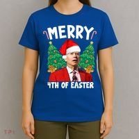 Merry 4th Of Easter Funny Joe Biden Holiday T-Shirt thumb 4