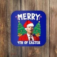 Merry 4th Of Easter Funny Joe Biden Holiday Coaster thumb 0
