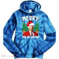 Merry 4th Of Easter Funny Joe Biden Holiday Tie Dye Hoodie thumb 0
