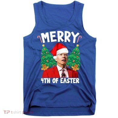 Merry 4th Of Easter Funny Joe Biden Holiday Tank Top
