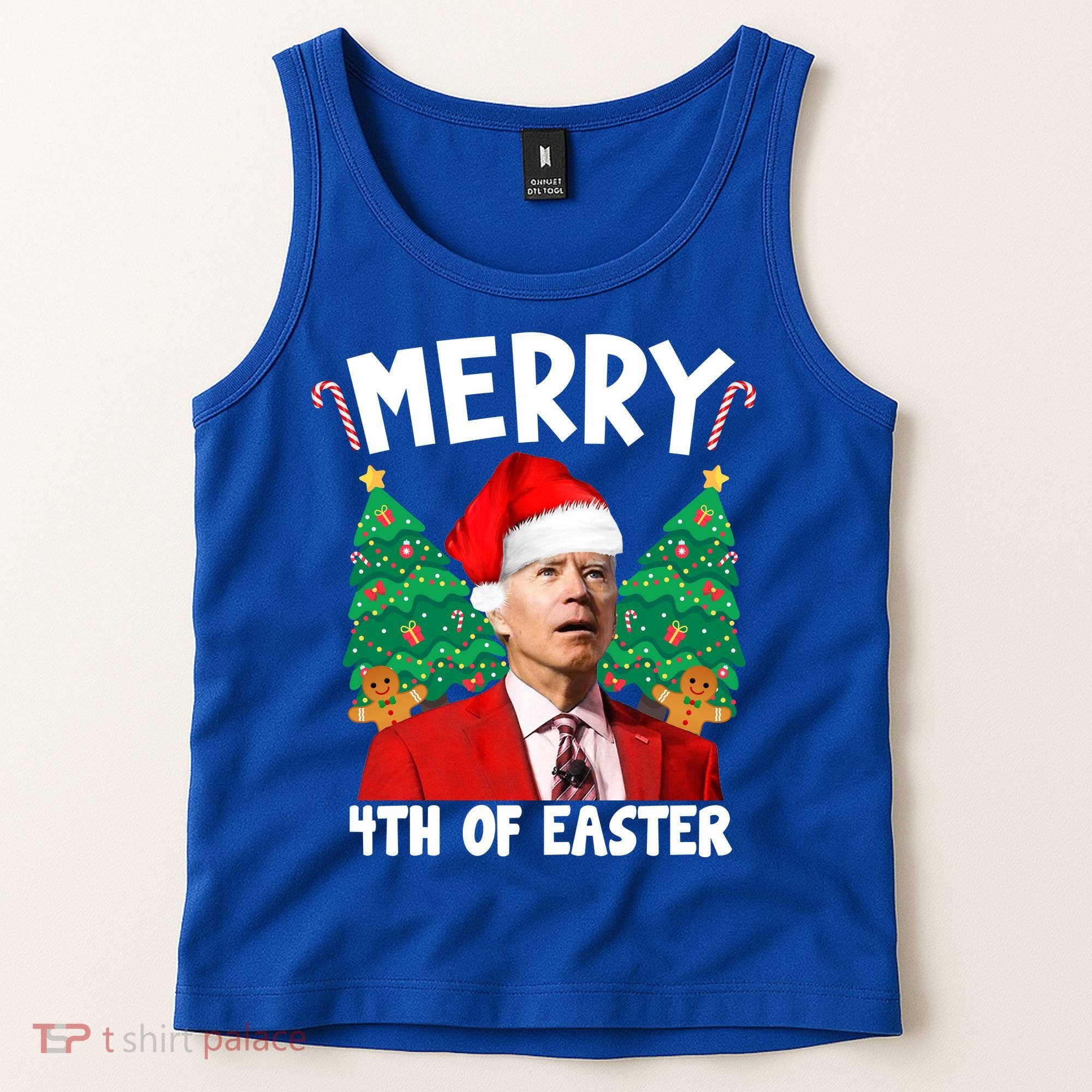 Merry 4th Of Easter Funny Joe Biden Holiday Tank Top