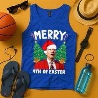 Merry 4th Of Easter Funny Joe Biden Holiday Tank Top thumb 4