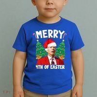 Merry 4th Of Easter Funny Joe Biden Holiday Toddler T-Shirt thumb 2