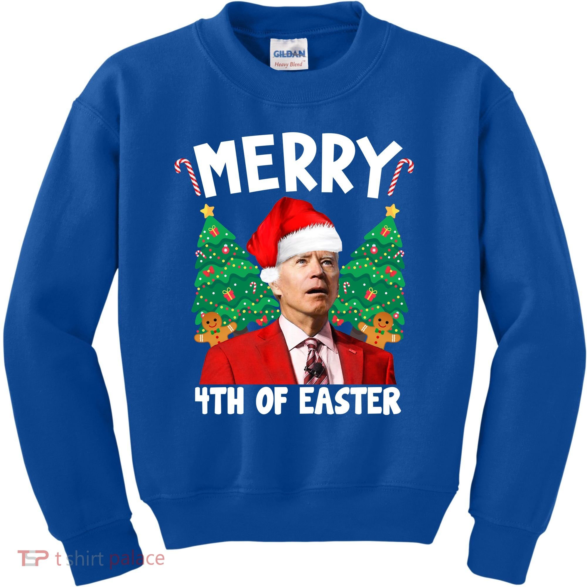 Merry 4th Of Easter Funny Joe Biden Holiday Kids Sweatshirt