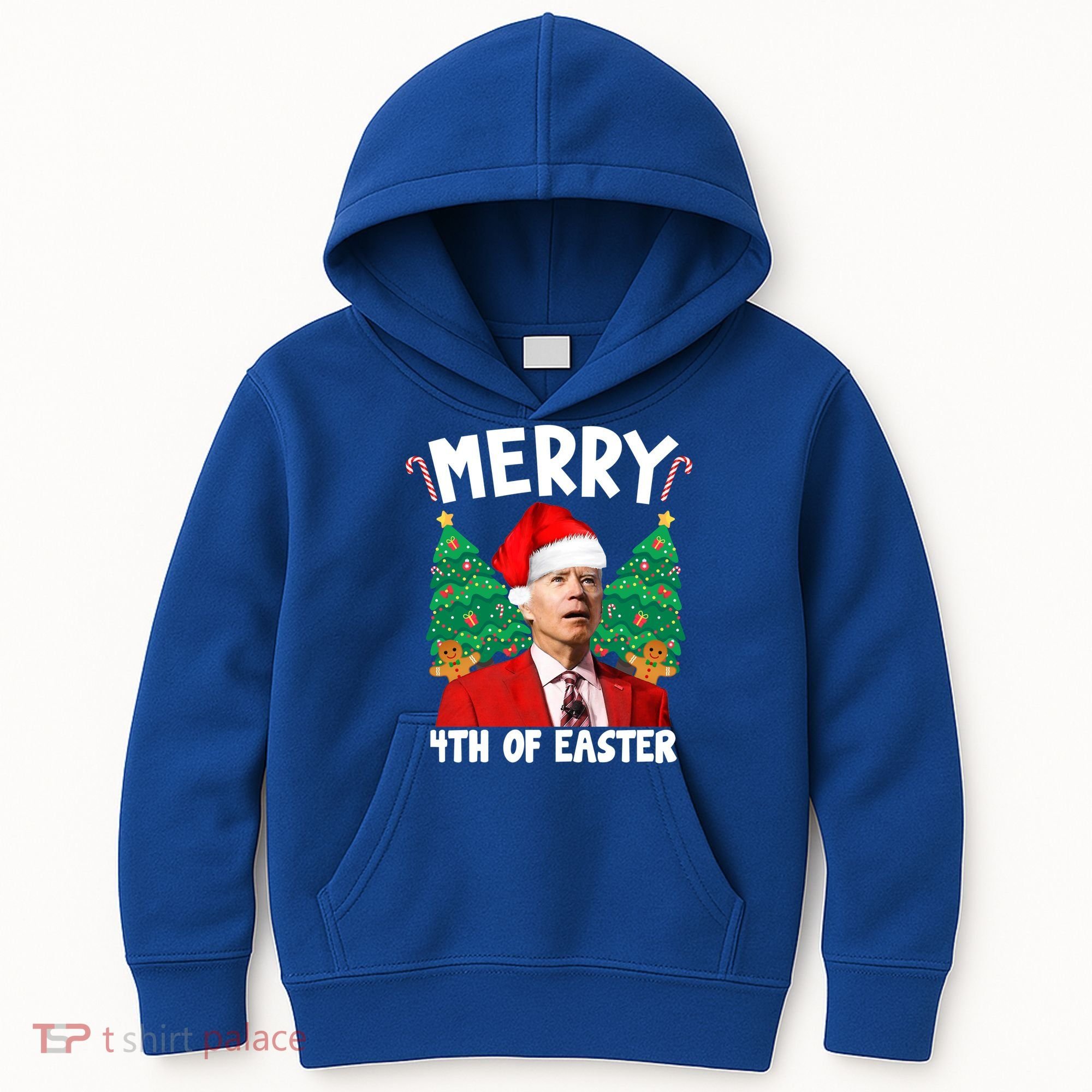 Merry 4th Of Easter Funny Joe Biden Holiday Kids Hoodie