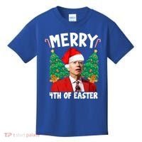 Merry 4th Of Easter Funny Joe Biden Holiday Kids T-Shirt thumb 0