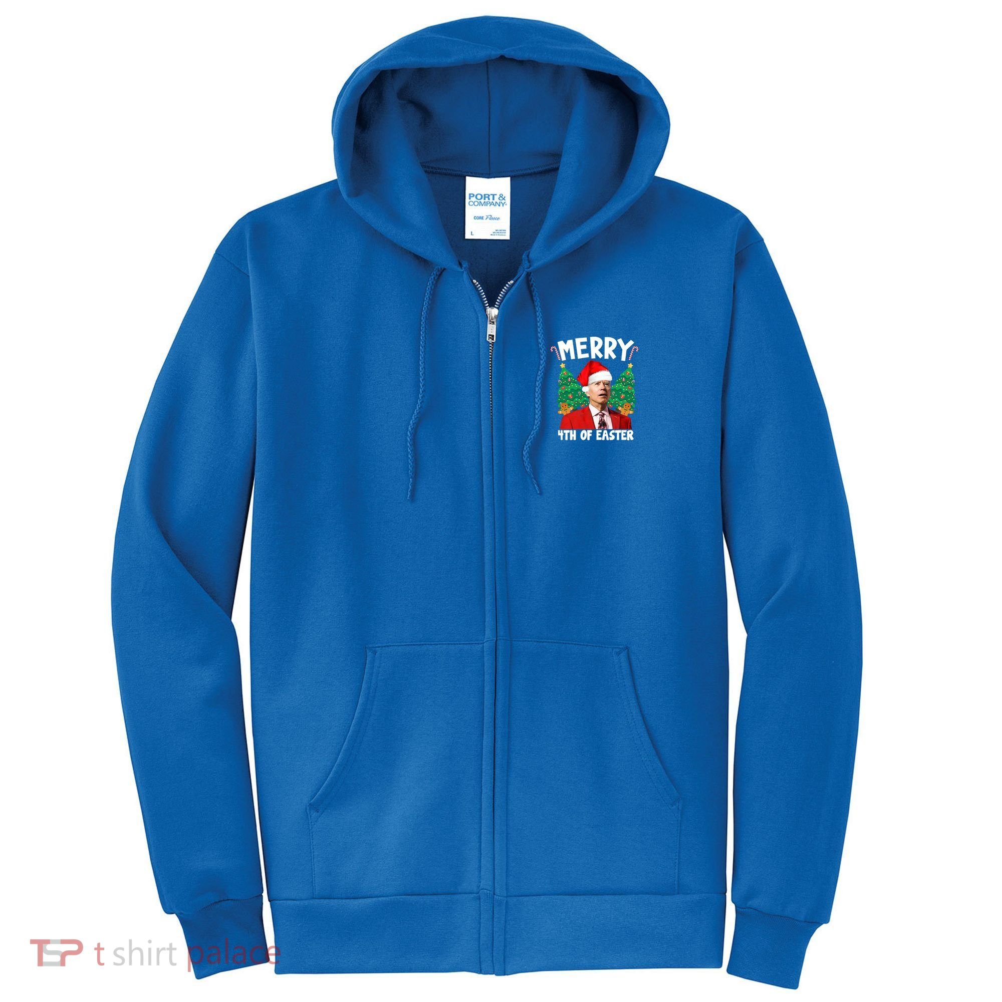 Merry 4th Of Easter Funny Joe Biden Holiday Full Zip Hoodie