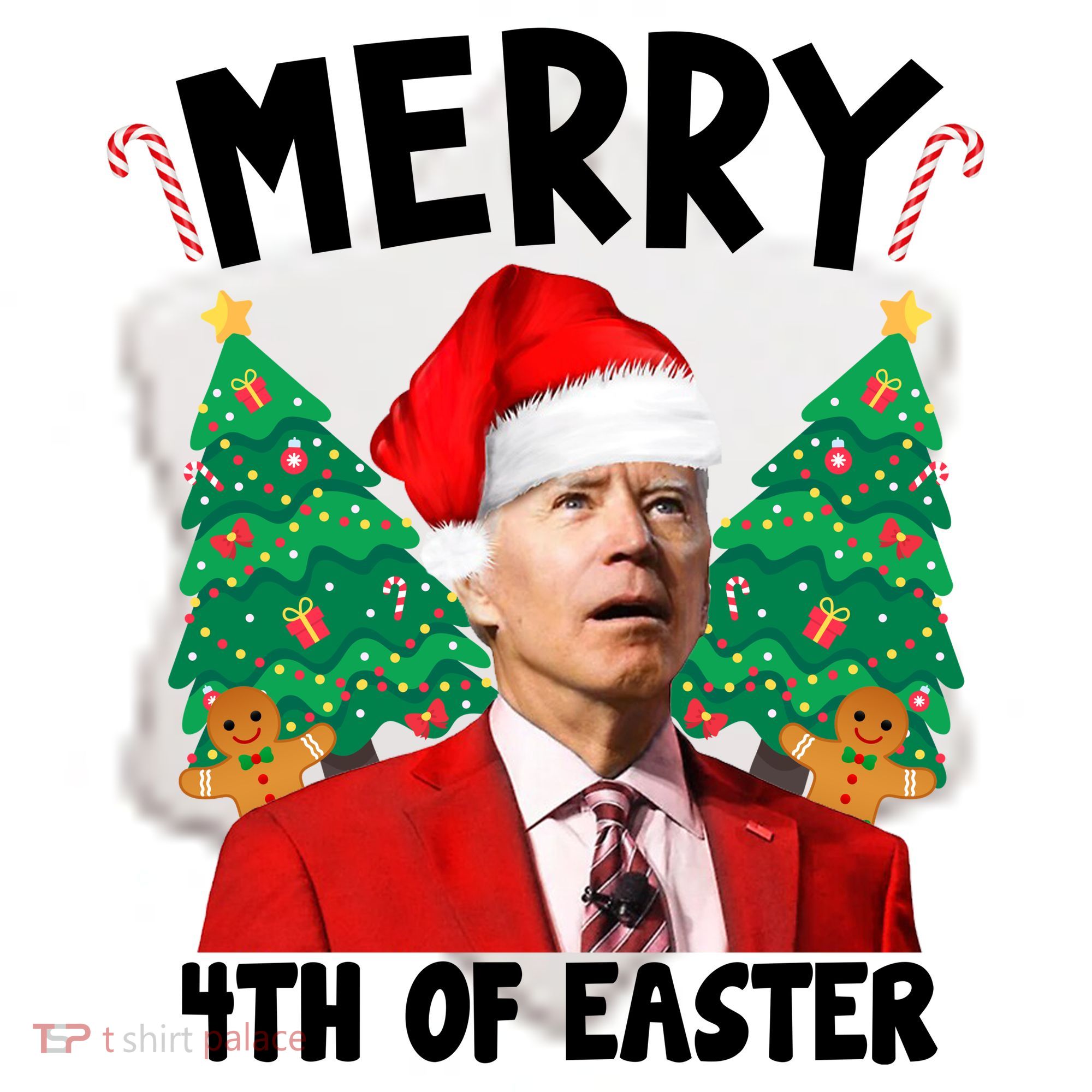 Merry 4th Of Easter Funny Joe Biden Holiday Ceramic Ornament