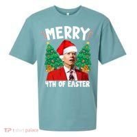Merry 4th Of Easter Funny Joe Biden Holiday Sueded Cloud Jersey T-Shirt thumb 0