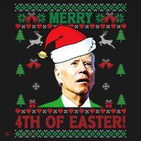 Merry 4th Of Easter Funny Joe Biden Christmas Baby Bodysuit thumb 2
